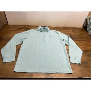 Vineyard Vines Saltwater Quarter Zip $118 MSRP Men’s Size L Aqua Ocean NWT